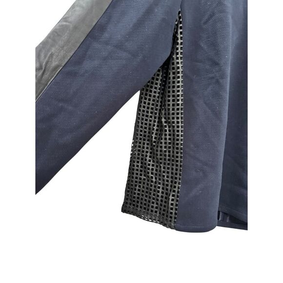 Madewell Leather and Blue Top - Size M - Pre-owned - Picture 3 of 4